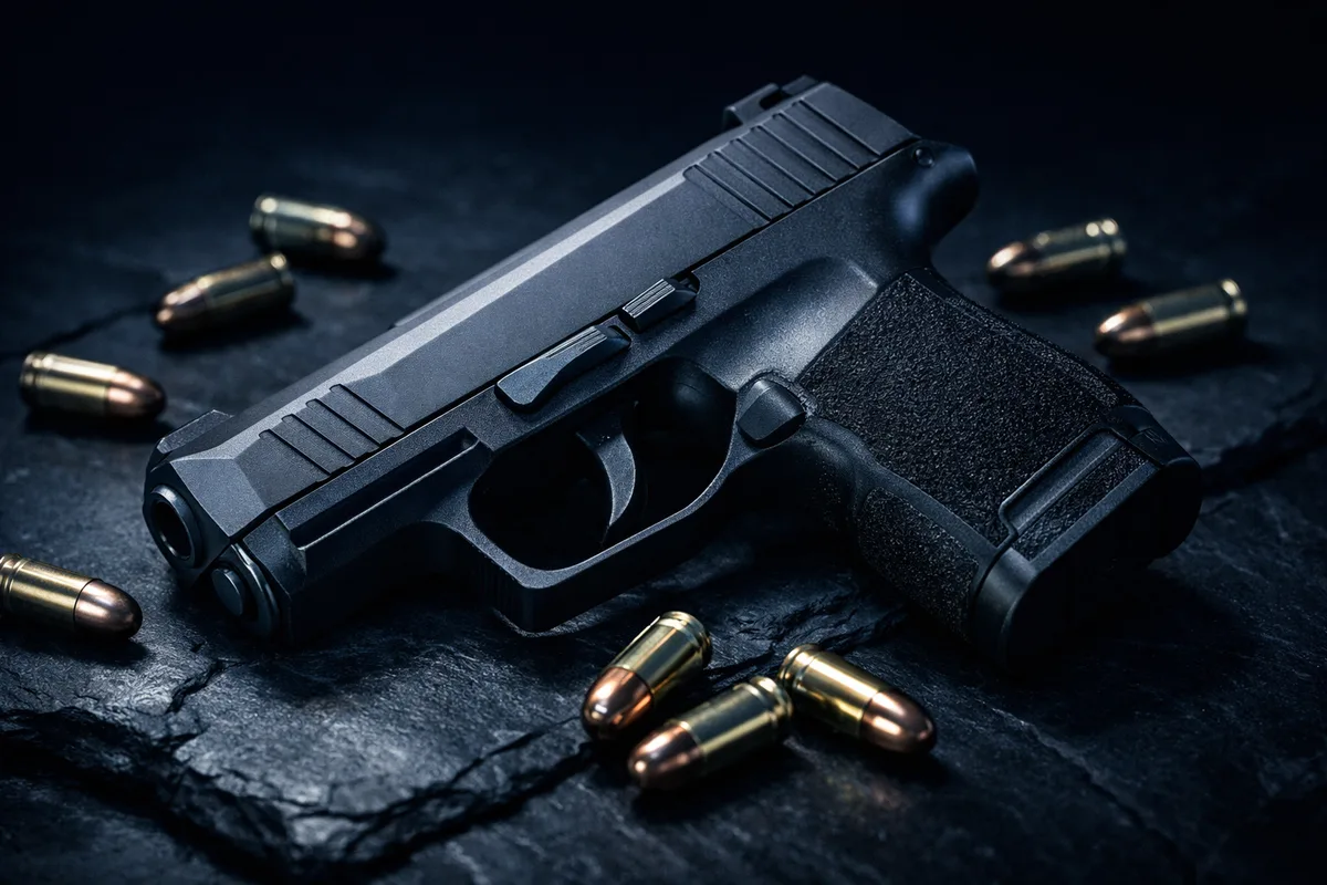 SIG P365 with 9mm ammunition